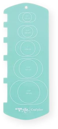 Craftelier - Modello per rilegatura a libro per progetti di rilegatura ad anello e spirale | Guida utile e facile da usare per rilegature professionali | Colore turchese - Dimensioni ca. 20,5 x 8 cm