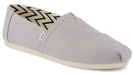 TOMS Herren Alpargata Classic Sneaker, Drizzle Grey Recyceltes Baumwollleinen, 40.5 EU