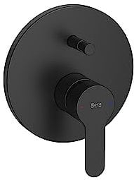 Roca A5A0A09NB0 - Mezclador monomando L20 empotrable para baño-ducha con inversor automático Negro Mate