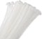 sourcing map 100pcs 550mm/22 176 Lbs Cable Zip Ties Self-Locking Extra Long Nylon Cable Tie Wraps 10mm for Cord Management, White
