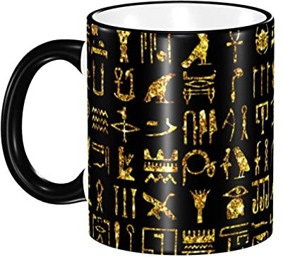 Tazas De Café 330ml, Brillo Ojo De Horus Egipto Tazas De Té Con Mango Taza De Regalo Mujeres Tazas Para Bebidas Frías Y Calientes, Para Cocina, Hogar, Deportista