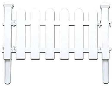 Cenz-888 Clôture de Jardin décorative Jardin Blanc PVC Clôture en Plastique Allée d'Allée Porte de Noël Arbre de Noël Bâtiment de Jardin Décoration extérieure (Color : B-70x73x32)