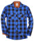 TARAINYA Chemise Flanelle Homme A Carreaux Manches Longues Regular Fit avec Poche Bleu Noir XL