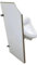 CCKUHN Urinal-Sieb, Toilettentrennwand, wandmontierter Sichtschutz für Herrenurinale, Urinal-Schallwand, wandmontiertes Urinal, Zubehör mit Edelstahl-Eckcode (Farbe: 4 Stück)