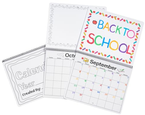 Colorations Decorate Your Own Calendar- Set of 12