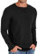 Sailwind Mens Waffle Crew Neck Casual T-Shirt Long-Sleeve Tops Casual Sweatshirt (Black, XL)
