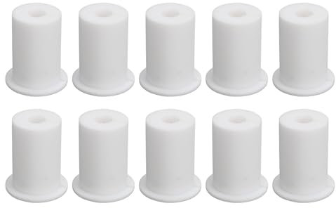 Greensen Wall Feedthrough for for 25.4mm Wall Hole, Cable Routing Case, Feedthrough Cable Socket for Wall Hole, Silicone Sealing Set (White)