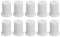Greensen Wall Feedthrough for for 25.4mm Wall Hole, Cable Routing Case, Feedthrough Cable Socket for Wall Hole, Silicone Sealing Set (White)