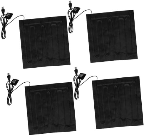 BESPORTBLE 4pcs Seedling Heating Mat Fish Tank Plants Electric Heating Pad Heat Mat for Plants Plant Heating Mats DIY Accessory Heating Mat for Plants Heat Mats Heated Mat Warmer Cloth Black