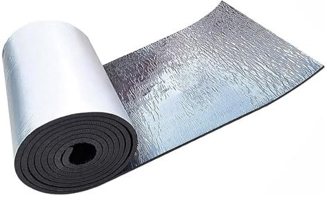 Isolation en feuille d'aluminium autocollante, Enveloppe de tuyau d'isolation en feuille d'aluminium, panneaux d'isolation de porte de garage, isolation phonique, for l'irrigation hivernale de 5 à 10