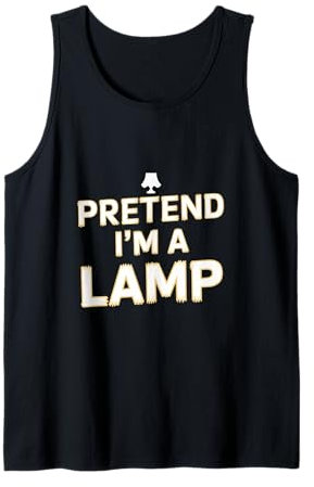 Pretend I'm A Lamp Family Group Lazy Easy Halloween Kostüm Tank Top