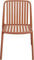 Kare Design Stuhl Porto Santo, Terracotta, Gartenstuhl, Outdoor Stuhl im Mediterranen Stil für Balkon, Garten, Terrasse, Polyethylen, 80x50x56,5 cm (HxBxT)
