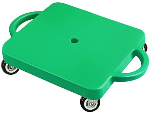 Kinder Rollbrett Balance Board Für Kinder, Scooter Board mit Haltegriffen und Umlenkrollen, Kindersport zur Förderung von Balance, Motorik & Koordination, Balance Spiel Kindersport ab 3 Jahren