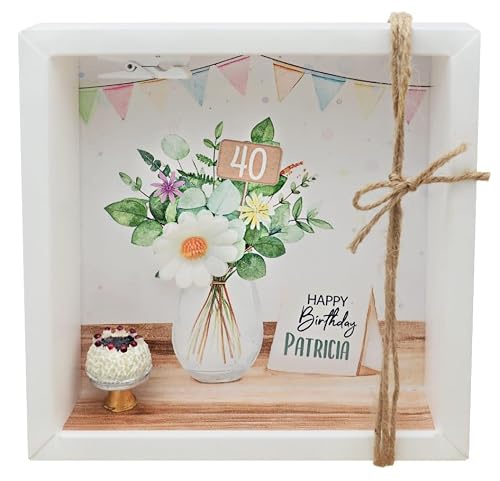 ZauberDeko Geldgeschenk Geburtstag Blumenvase Torte MIT Name & Zahl Geschenk Verpackung Geburtstagsgeschenk