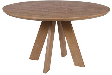 Riess Ambiente Runder Esstisch Art Wood - 120cm - braun - massiv Mangoholz Esszimmertisch Tisch Konferenztisch