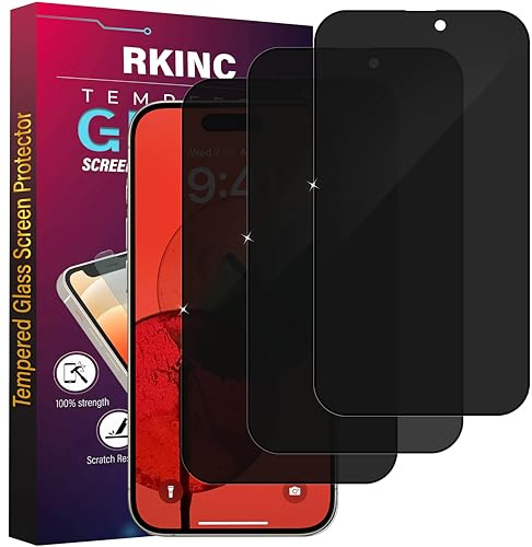 RKINC 3 Stück, Sichtschutz Panzerglas für Samsung Galaxy A41, Anti-Spähen Panzer Schutz Glas HD Displayschutzfolie, [Unterstützt keine Entsperrung per Fingerabdruck] kratzfest, blasenfre