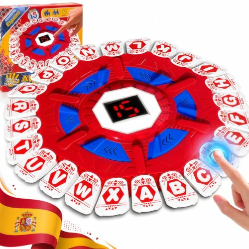 Juego de Mesa en Español 36 Tarjetas | 140 categorias | 220 temas | Juegos De Mesa Portátil, Quick Stop Juego De Mesa, Fiesta De Las Letras, Juego Mesa Para Familias – Ideal Para 2+ Jugadores