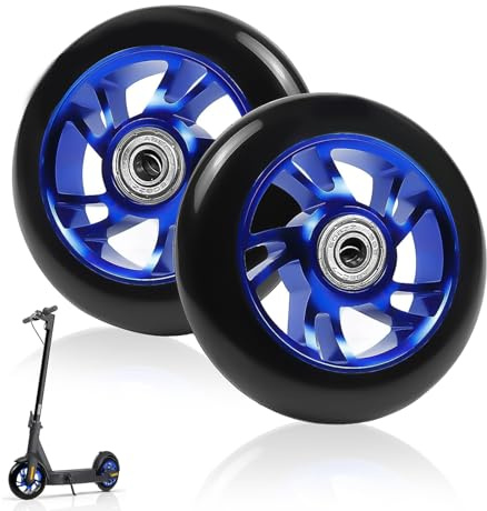 HA BIN Scooter Räder 100mm – 2 Stück, ABEC-9 Kugellager, Aluminiumlegierung Felgen, Anti-Blockier-Lager, Ersatzräder für Stunt- und Freestyle-Scooter – Hohe Haltbarkeit und Performance