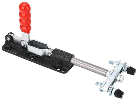 LiebeWH Double Head Push Pull Toggle Clamp Securely Mounted 80mm Stroke 350kg Clamping Force for Welding, Moulding, and Fixing Devices High Carbon Steel