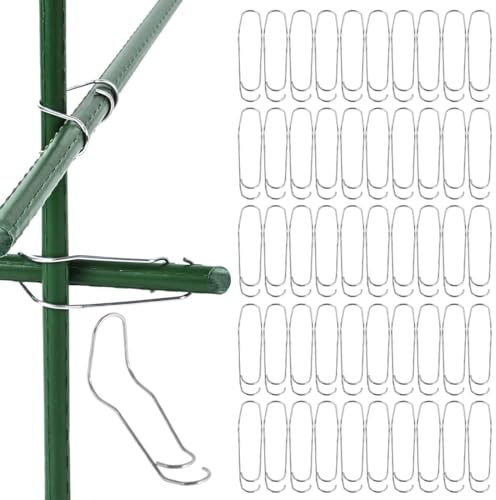 YIPFEN Clip di bambù Tonkin 50 pezzi 16 mm per piante, supporti rampicanti e connessione di bastoncini di bambù