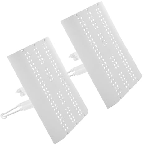 PRETYZOOM Lot de 2 Déflecteurs D'air pour Climatiseur Central Plafond en Plastique Épais 20x30 Cm, Plaques Déflectrices Anti-courant D'air Direct, Accessoires pour Bureau et Maison,