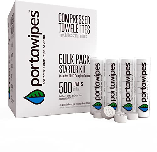 Portawipes Komprimiertes Toilettenpapier für Tabletten, Münzen, 500 Stück