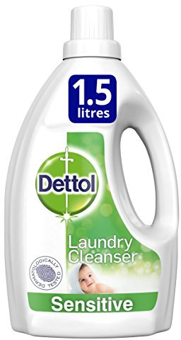 Dettol Antibacterial Laundry Cleanser, Sensitive, 1.5 Litre, Pack of 8