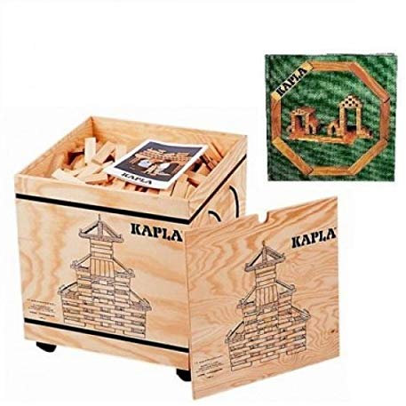 KAPLA 1000 Holzkiste mit Kunstbuch Grün (4+)