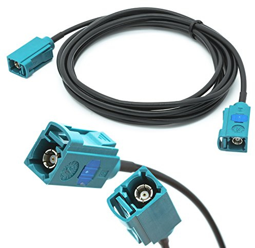 Auto Antennen 2 m Verlängerung Kabel FAKRA Buchse auf FAKRA Buchse Z RG174 KFZ Adapter Universal