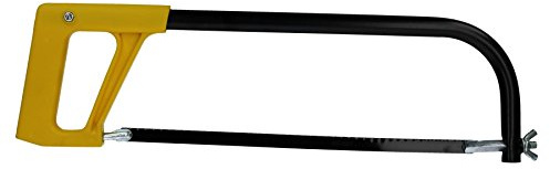 12 10 300mm Hacksaw Frame & 24 TPI Blade High Vis Hack Saw Metal Cutter