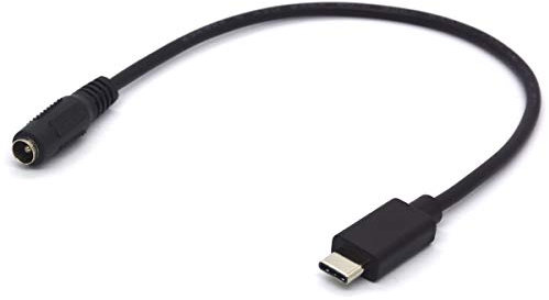 Tomost Type C to DC Cable Extension - USB C to 5.5 2.5mm Power Jack Charging Cord for Apple New Macbook (Type C Male To DC Female)