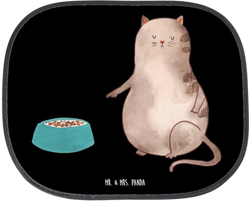 Mr. & Mrs. Panda Auto Sonnenschutz Katze Fressen - Geschenk, Sonnenschutz Autofenster, Katzensouvenirs, Katzenfan, Sonnenschutz Auto, Katzenartikel,