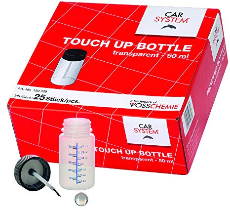 Unbekannt Touchup Pinselflasche 50ml Leerflasche zum Befüllen 25 Stück