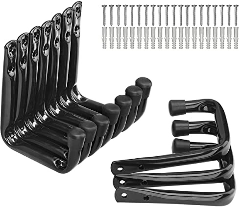 Haken für Garage, strapazierfähig, J Utility Hangers, Schwarz, 10 Stück