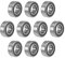 sourcing map 10 Stück Kugellager Rillenkugellager MR126-2RS 6mm Innendurchm 12mm Außendurchm 4mm Bohrung Doppelt Abgedichtet Chromstahl Z2 für Skateboard 3D Drucker Roller Inline Skates