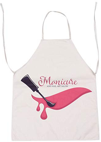 Cabilock Briefdruck Schürze Baumwolle Leinen Malerei Schürze Restaurant Kochen Backkleid für Cafe Home Küche Haushalt (Stil 1)