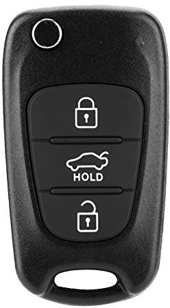KSTE Key Fob Fall Schlag 3 Taste Fernschlüsselfob Fall Shell Cover gepasst for KIA Rondo Sportage Seele Rio