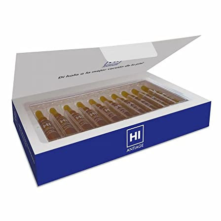HI Antiage Ampollas Ácido Hialurónico Triple Efecto Flash - Edición Especial, Transparente, 10 Unidades x 2 Ml