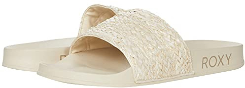 Roxy Slippy Jute Slide Sport Sandalen Damen Schiebe-Sandalen
