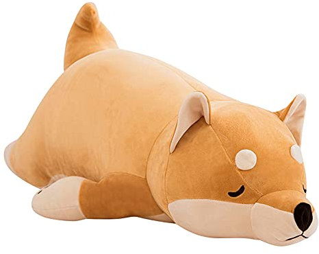 Kuscheltier Shiba Inu Weich Plüsch Kissen Hunde Kissen Dekorative Kissen Niedlich Zierkissen Plüsch Stofftier für Kinder,Anime Corgi Kawaii Puppe Spielzeug Schlafen Umarmung Kissen zum Vorschüler,50CM