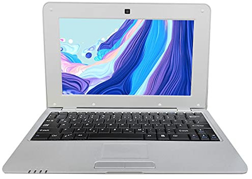 BlueBose Mini Laptop Notebook Netbook Tablet PC 10 pollici Android Portatile Ultrabook 1G DDR3 8GB Dual Core Wifi Camera USB HDMI (IT tastiera(QWERTY), Argento)