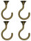 2 Sets Ceiling Hook Large Swag Heavy Duty Swag Hook with Hardware for Hanging Plants Ceiling Easy Installation Cavity Wall Dry Wall Indoor & Outdoor (Light Antique Brass)