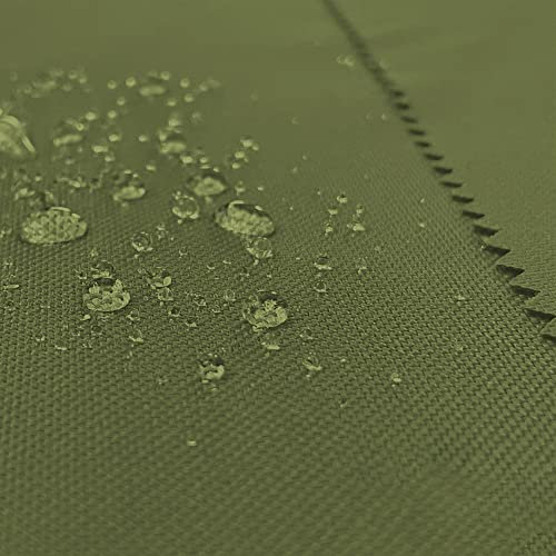 BuBiBag – wasserdichter Polyesterstoff Oxford 600D Markisenstoffe Meterware, Segeltuch Meterware, Kissenbezüge, Reißfest & Pflegeleicht Meterware lfm mit 160cm Breite - Khaki