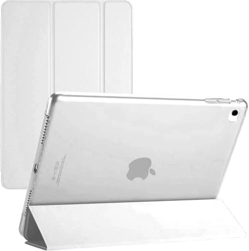 Smart Case for iPad Air 1/2 (2013/2014), iPad 5th/6th Generation 9.7 (2017/18) with Auto Sleep/Wake function Stand Cover for Air 2 (White)