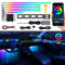 Dreamcolor Acrylic Interior Car LED Strip Light with Wireless APP, RGB 10 in 1 with 175 inches 593 LEDs Fiber Optic Ambient Lighting Kits, 16 Million Colors Sound Active Function Car Neon Lights