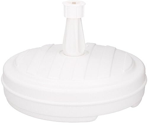 Vivo Technologies 13L Garden Parasol Base Plastic 45cm Umbrella Stand Holder Sand Water Patio Sun Shade Garden Patio Parasol Base White
