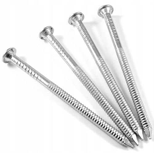 500g Bags Bright ANNULAR Ring Shank Nails - 40mm 50mm 60mm 70mm 80mm 100mm 60 x 2.5