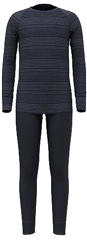 Odlo Kinder Funktionsunterwäsche Set Active WARM ECO Set, India Ink - Folkstone Gray, 104