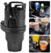 Funmo Porte-Gobelet de Voiture 2 en 1,Porte Boisson,Support Réglable pour Voiture,Rotation à 360 degrés,Porte gobelet Voiture pour la Plupart des Voitures