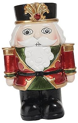 Abaodam Kerze Sticksandle Weihnachten Kerze Nussknacker Form Tabletop Harz Dekoration